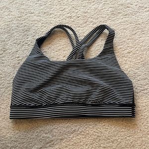 Size 6 Striped Lululemon sports bra
